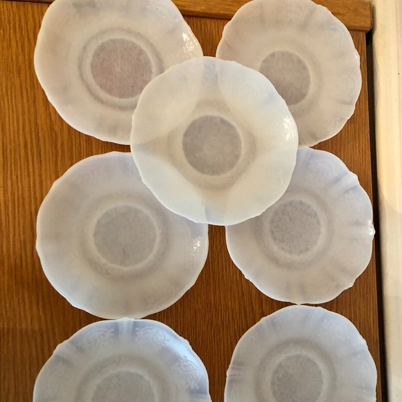 MacBeth Evans Glass AMERICAN SWEETHEART Cups and Saucers Set - Picture 2 of 3